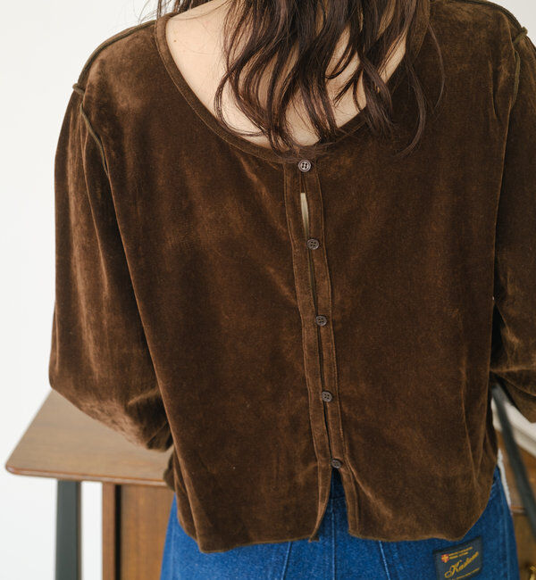  「チュールベロア2WAYカーディガン」|Tシャツ・カットソー|