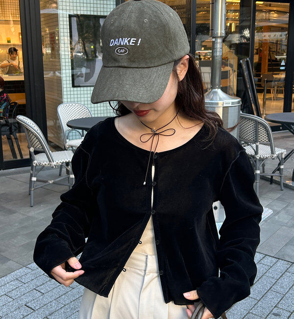  「チュールベロア2WAYカーディガン」|Tシャツ・カットソー|