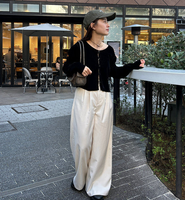  「チュールベロア2WAYカーディガン」|Tシャツ・カットソー|