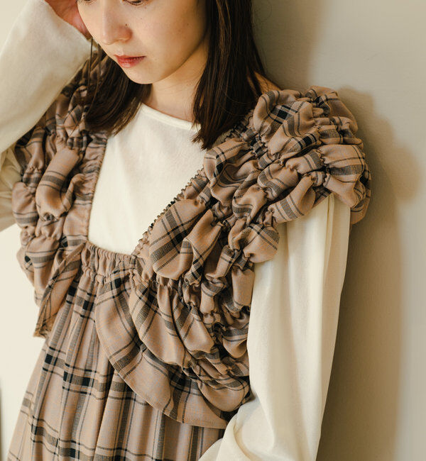  「チュールベロア2WAYカーディガン」|Tシャツ・カットソー|