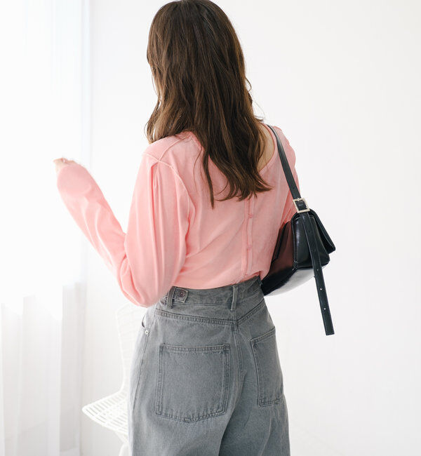  「チュールベロア2WAYカーディガン」|Tシャツ・カットソー|