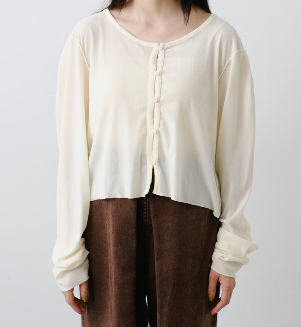  「チュールベロア2WAYカーディガン」|Tシャツ・カットソー|