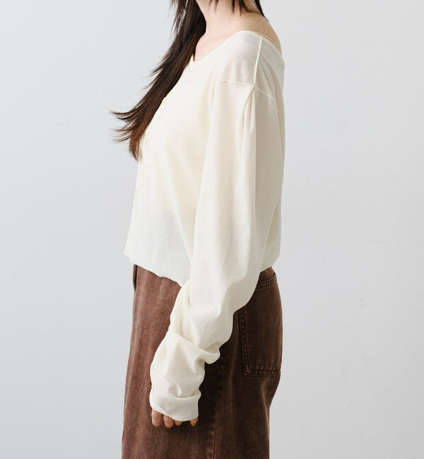  「チュールベロア2WAYカーディガン」|Tシャツ・カットソー|