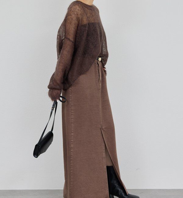  「【セットアップ対応】リヨセルスリットスカート」|スカート|