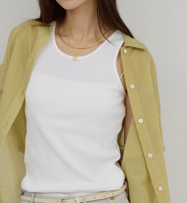  「【前後2way】ハイツイストリブタンク」|Tシャツ・カットソー|