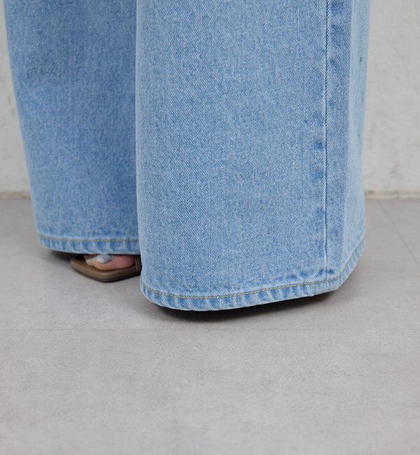  「【手洗い可】ストレートデニム」|デニム|