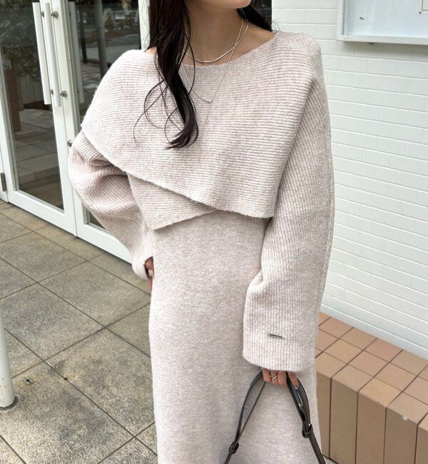  「クロスニット ワンピース」|ワンピース|