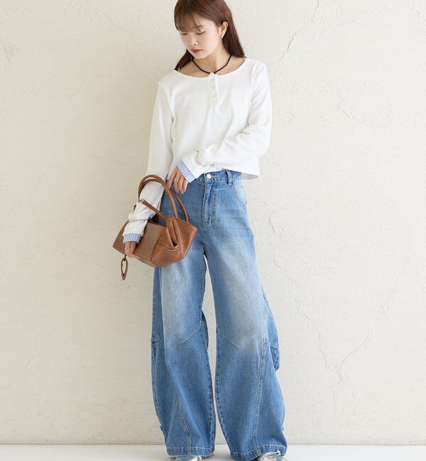  「ヘンリーネックチビロンT」|Tシャツ・カットソー|