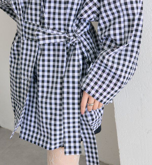  「スタンドカラーミドルトレンチ」|トレンチコート|