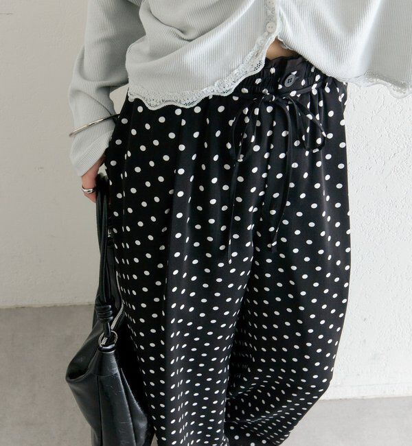  「ドットWベルトパンツ」|チノ|