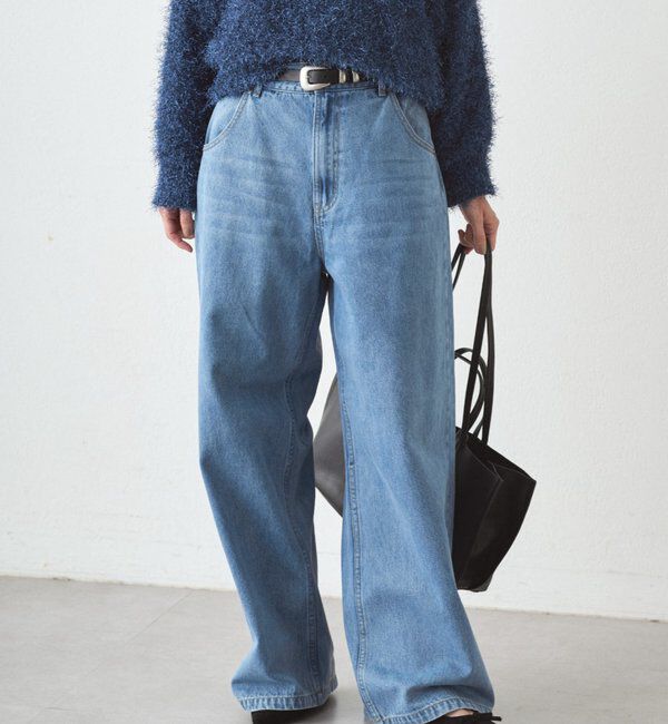  「ワイドデニムパンツ」|デニム|