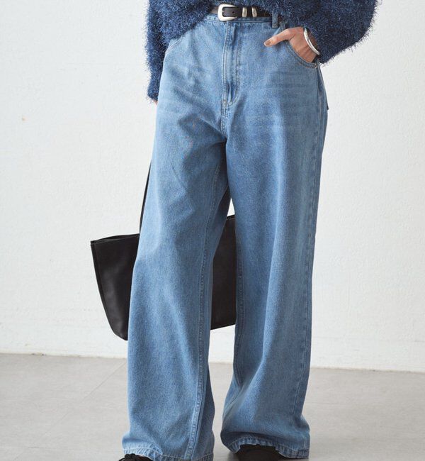 「ワイドデニムパンツ」|デニム|
