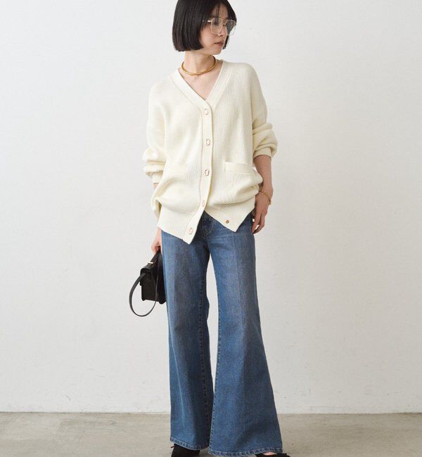  「ゴールドリングカーデ」|ニット・セーター|