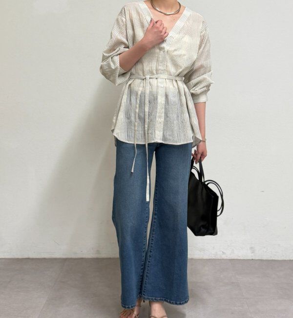  「シアーチェックシャツ」|シャツ・ブラウス|