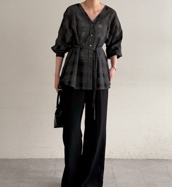  「シアーチェックシャツ」|シャツ・ブラウス|