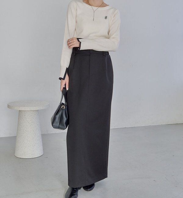  「1ポイントバイカラーニット」|ニット・セーター|