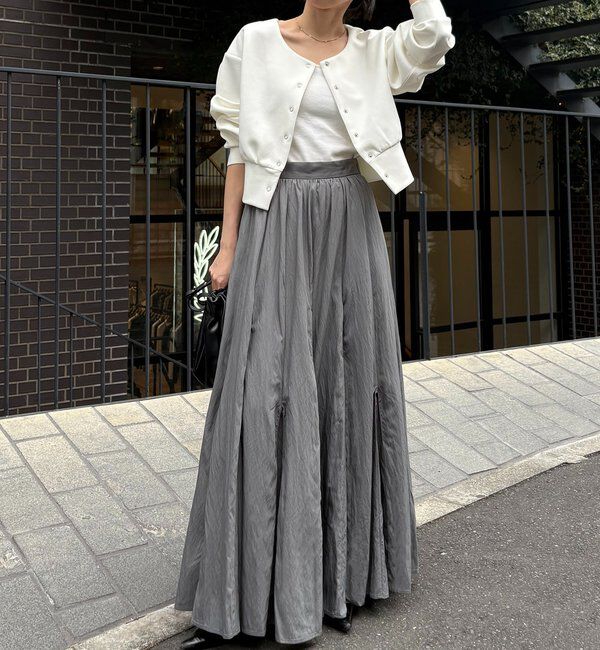  「【低身長サイズあり】ランダム切替フレアスカート」|スカート|