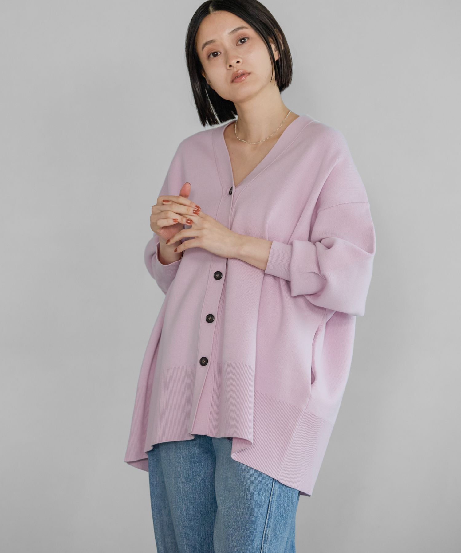 A part by 「【新色追加】スポンジニットBIGカーディガン」|ニット・セーター|