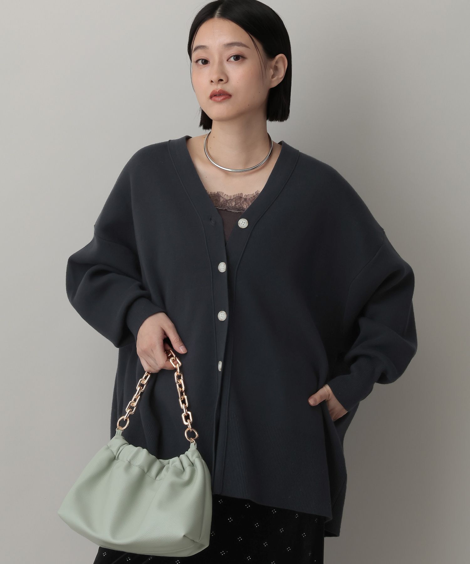 A part by 「【新色追加】スポンジニットBIGカーディガン」|ニット・セーター|