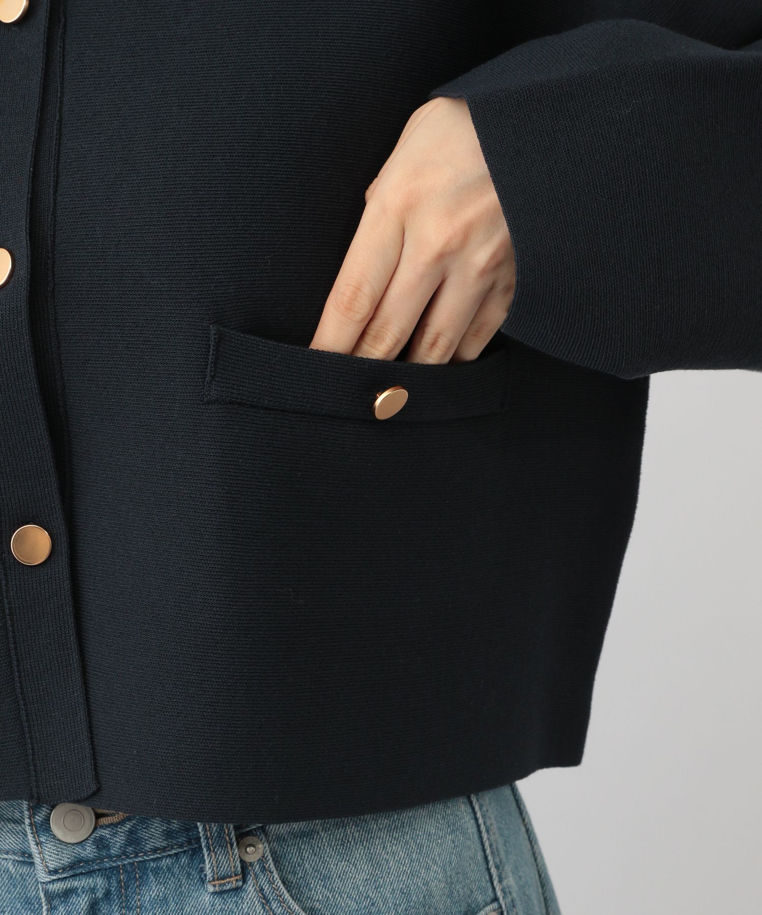 A part by 「スポンディッシュキンボタンクルーカーディガン」|ニット・セーター|