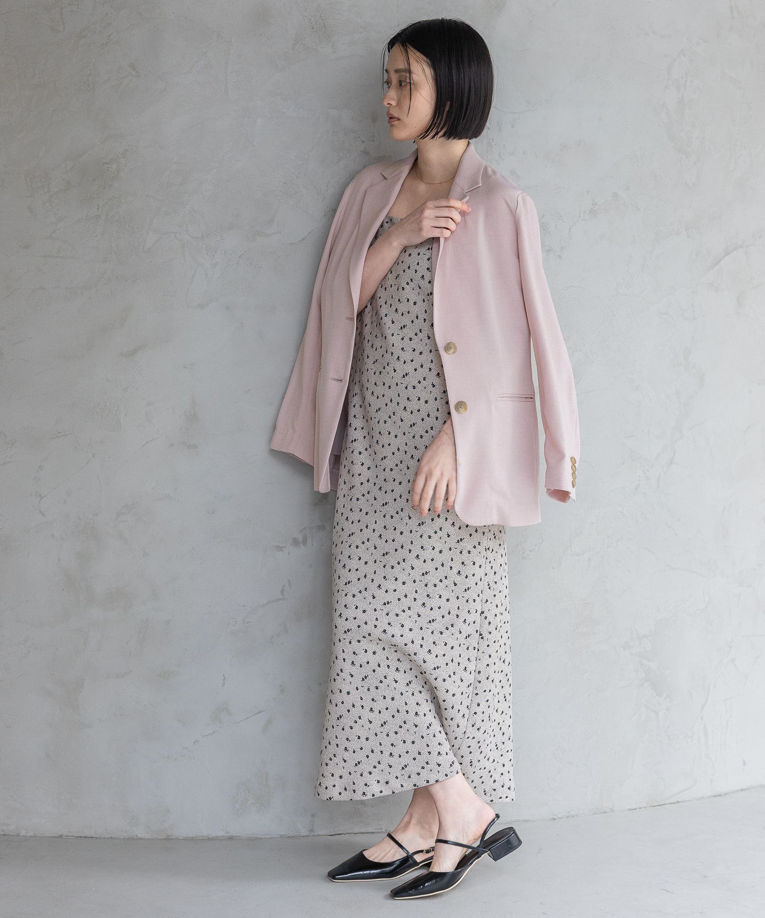 A part by 「【多機能・Sサイズ展開】リネンライクシングルジャケット」|テーラードジャケット|