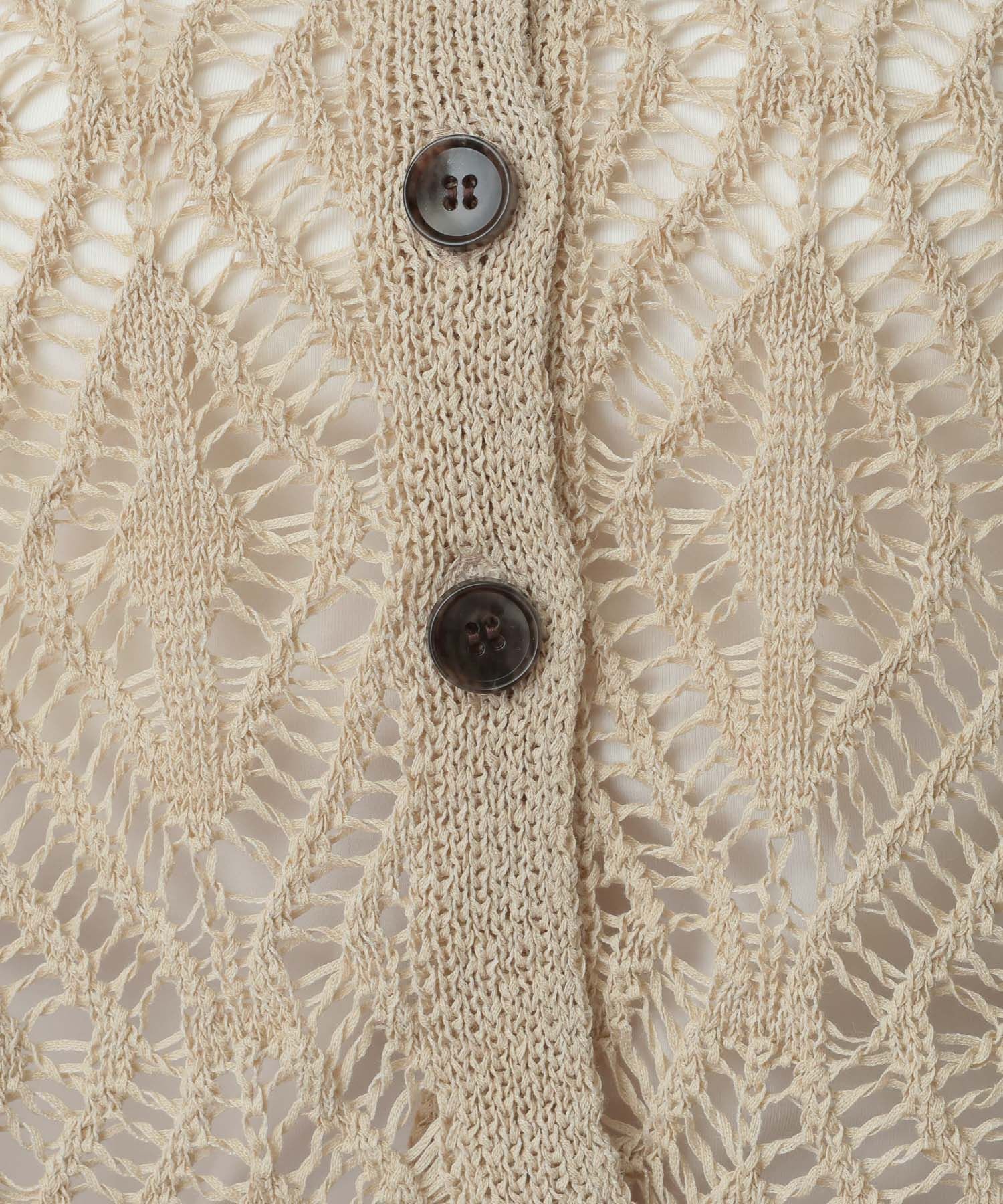 A part by 「リネンコンスカシアミカーディガン」|カーディガン|