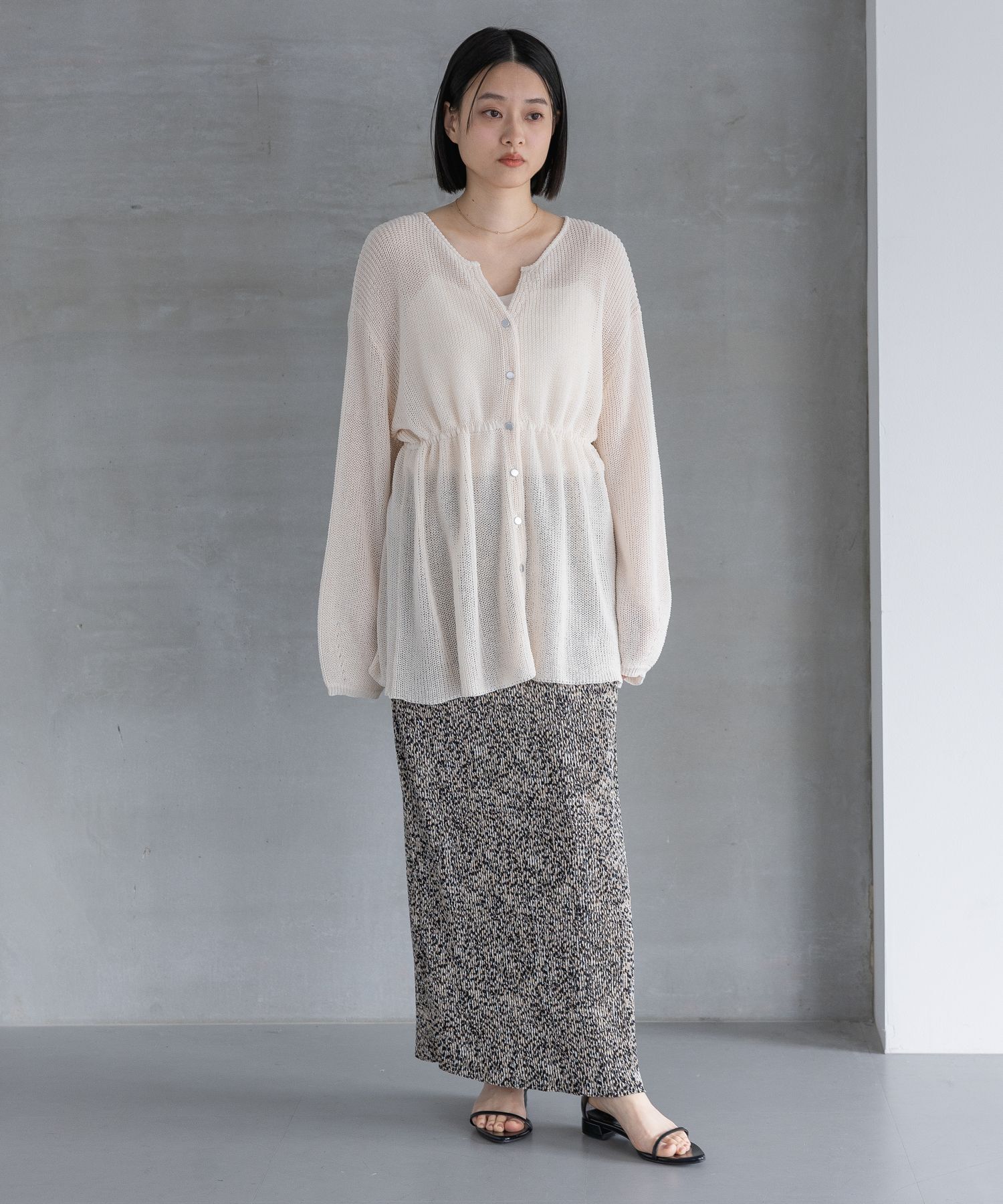 A part by 「リネンコンドロストカーディガン」|ニット・セーター|
