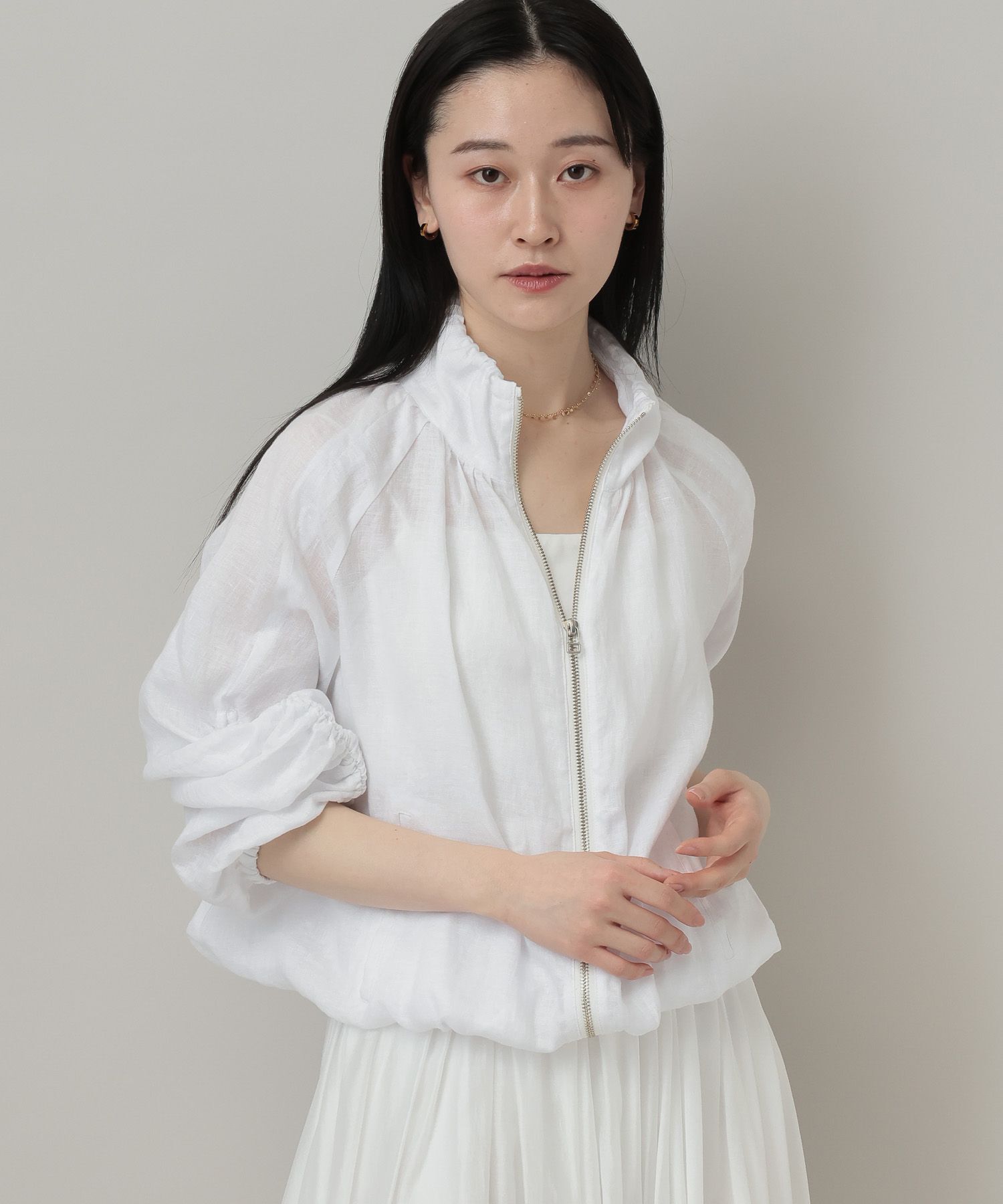 A part by 「ルランゼショートブルゾン」|ブルゾン・スタジャン|オフホワイト