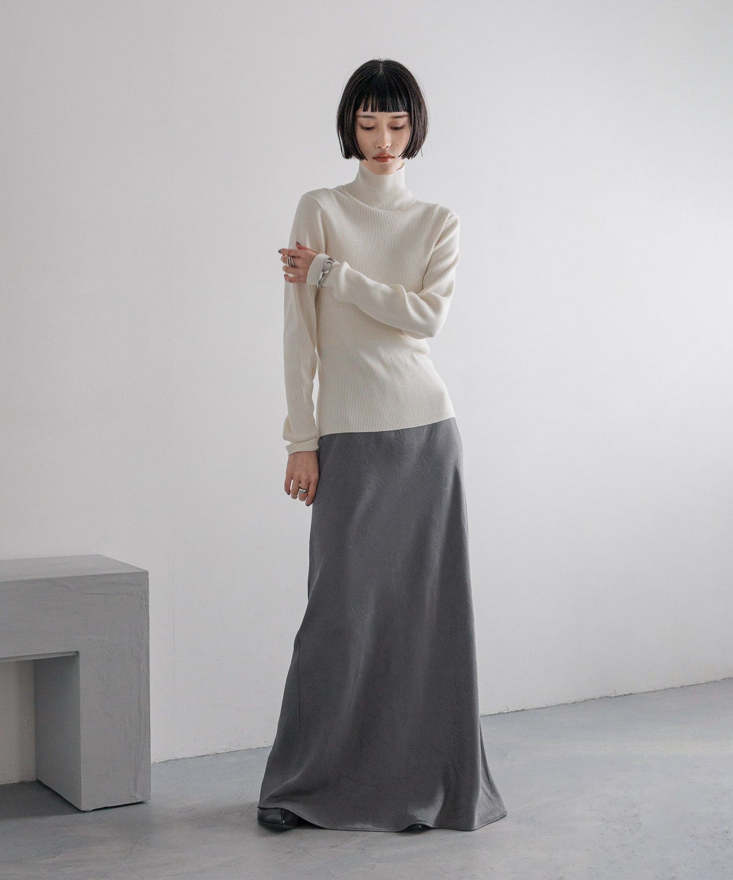 LOWRYS FARM「１２ＧカラーニットタートルＬＳ」|ニット・セーター|