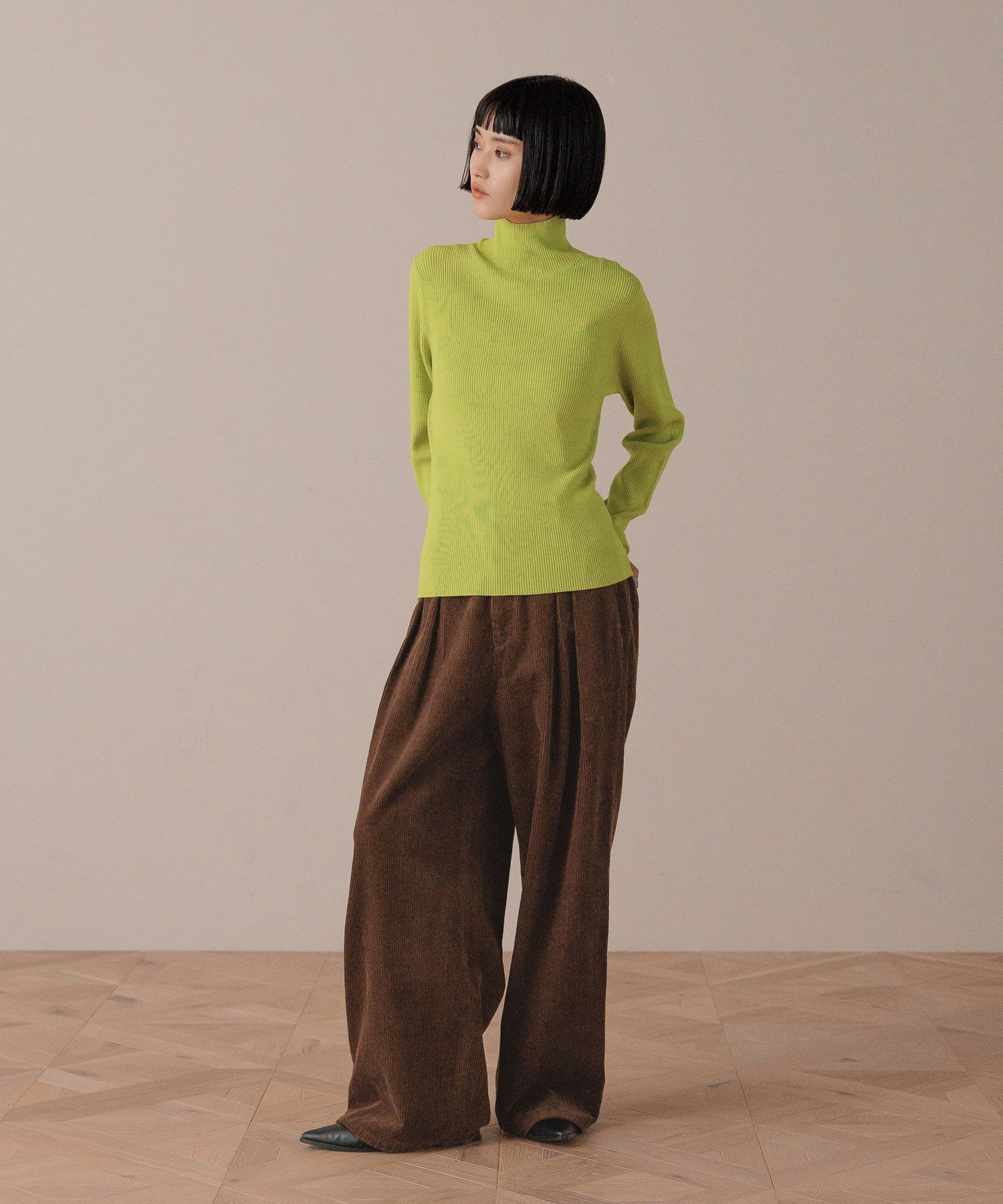 LOWRYS FARM「１２ＧカラーニットタートルＬＳ」|ニット・セーター|