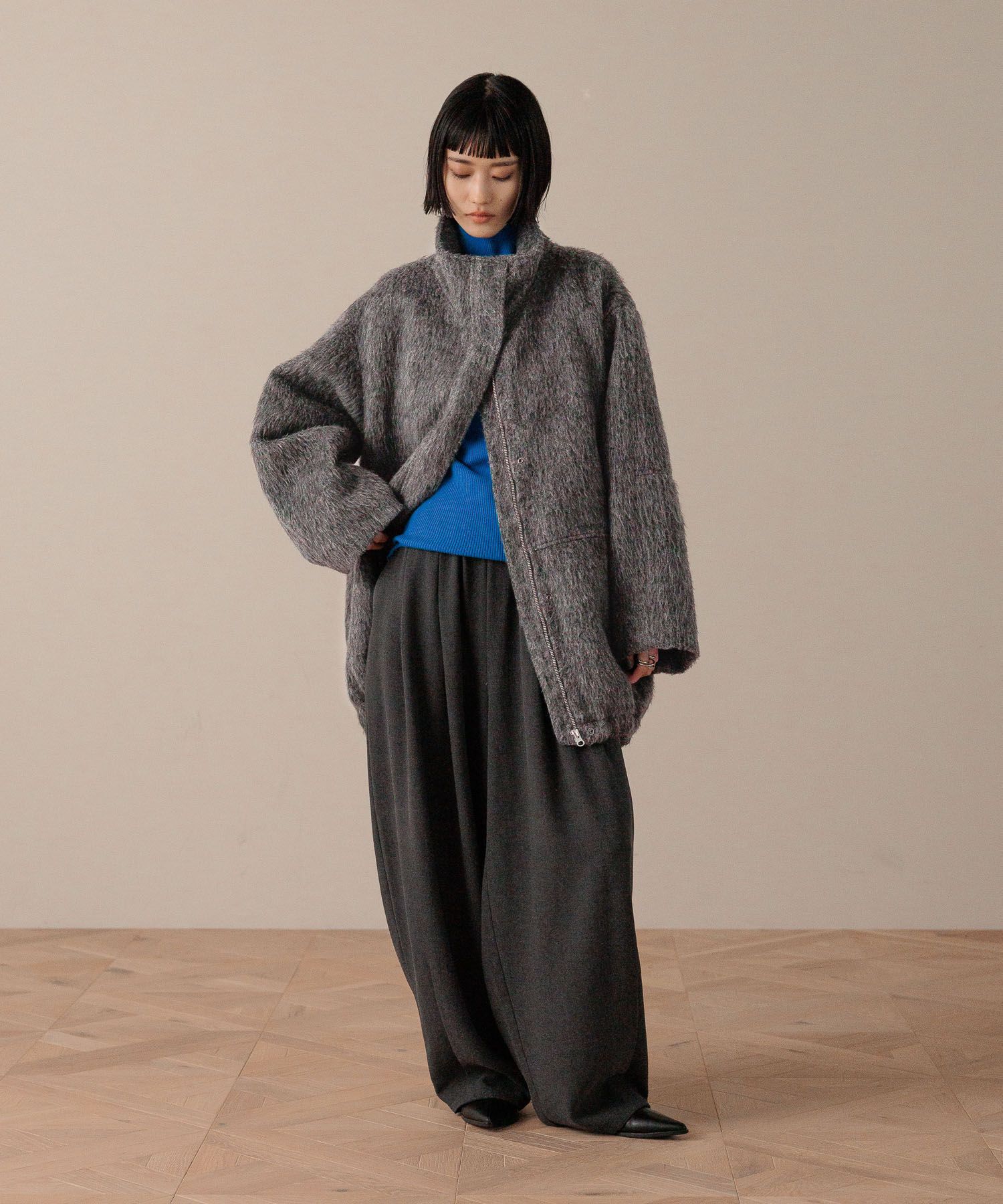 LOWRYS FARM「１２ＧカラーニットタートルＬＳ」|ニット・セーター|