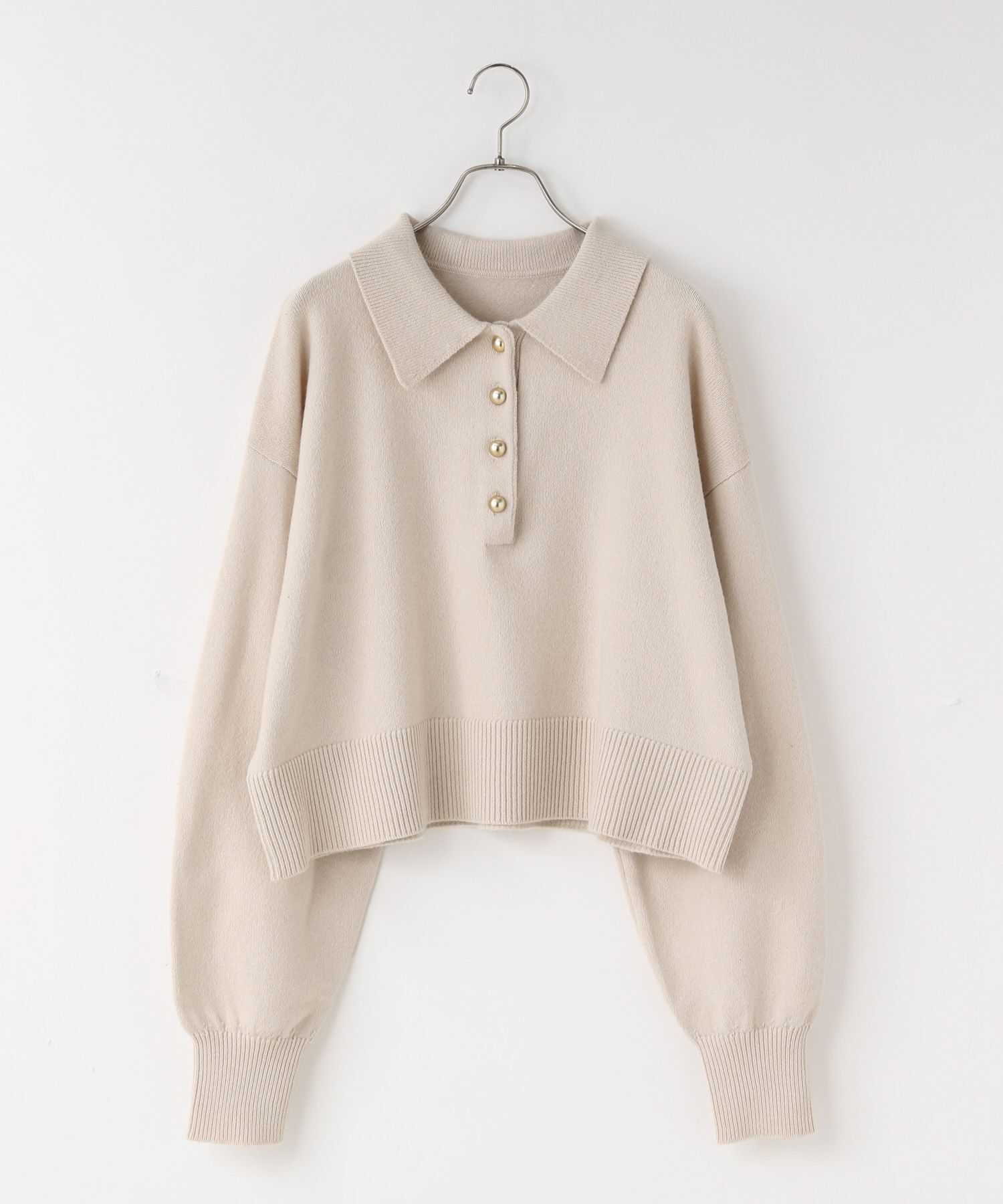 LOWRYS FARM「ﾎﾟﾛﾆｯﾄLS」|ニット・セーター|