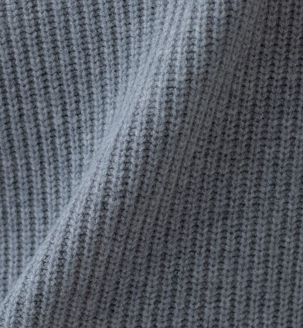 collex「オフネックリブニットチュニック」|ニット・セーター|