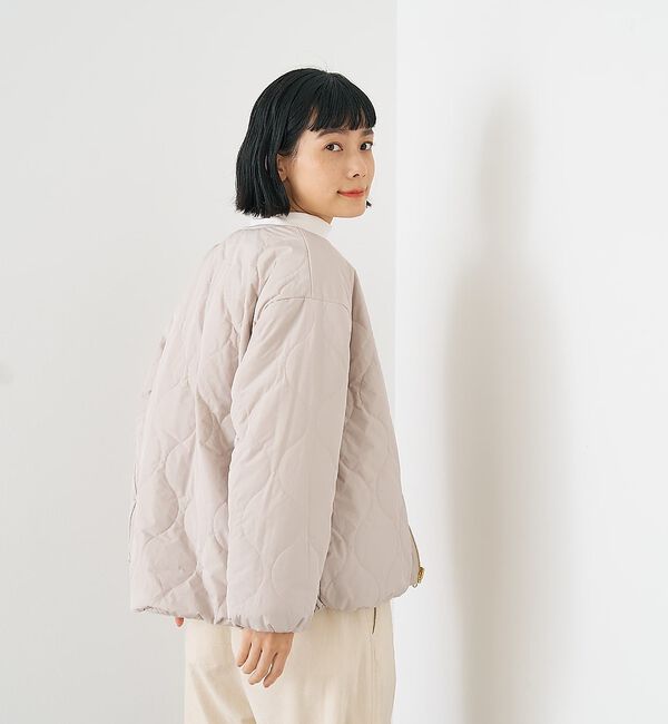 collex「キルト&times;ボアリバーシブル中綿ブルゾン」|ブルゾン・スタジャン|