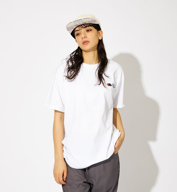 ABAHOUSE「【FRUIT OF THE LOOM】ワンポイント刺繍＆プリント クルーネック」|Tシャツ・カットソー|