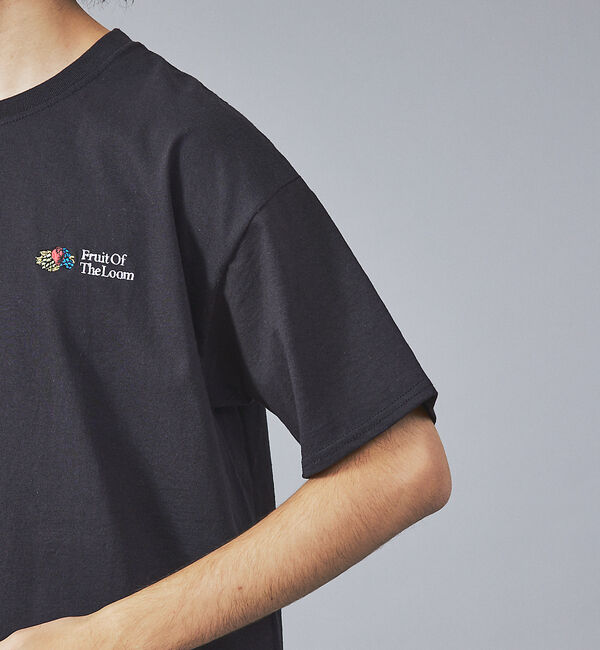ABAHOUSE「【FRUIT OF THE LOOM】ワンポイント刺繍＆プリント クルーネック」|Tシャツ・カットソー|