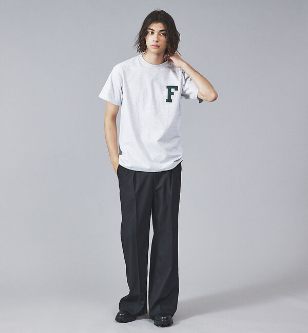 ABAHOUSE「【FRUIT OF THE LOOM】ワンポイント刺繍＆プリント クルーネック」|Tシャツ・カットソー|