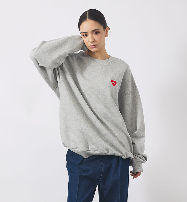 ABAHOUSE「【POLER / ポーラー】HEART LOGO EMBROIDERY CREW」|スウェット・ジャージ|