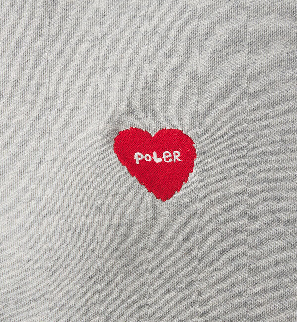 ABAHOUSE「【POLER / ポーラー】HEART LOGO EMBROIDERY CREW」|スウェット・ジャージ|