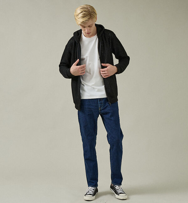 ABAHOUSE「メッシュニット ダブルジップパーカー」|パーカー|