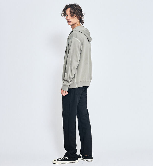 ABAHOUSE「【リバーシブルカラー】14Gコットン ニット ZIPパーカー」|パーカー|