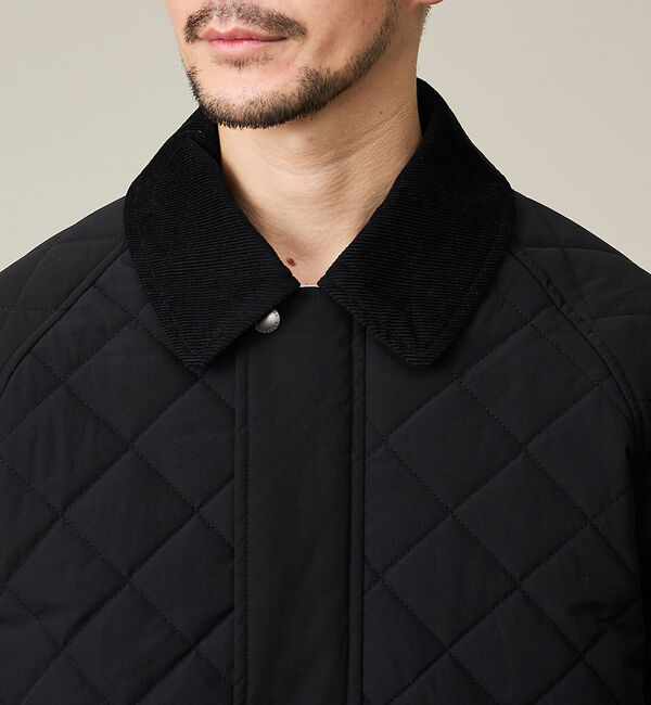 ABAHOUSE「【コーデュロイ襟】ラグラン 中綿キルティング ジャケット」|ブルゾン・スタジャン|