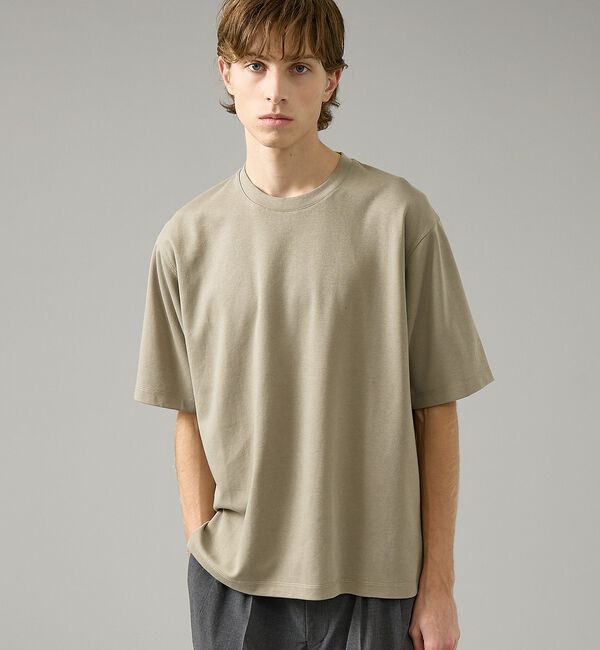 ABAHOUSE「【リバーシブルカラー】ライトポンチ 半袖Tシャツ / リラックスフィット【予約】」|Tシャツ・カットソー|