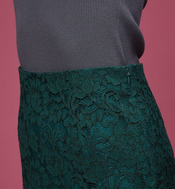 Rouge vif「カラーレーススカート」|スカート|