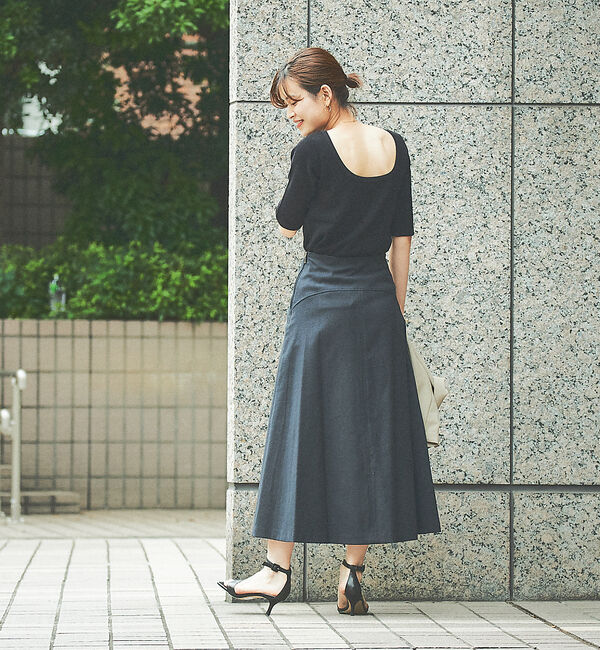 Rouge vif「【XSサイズ展開】シェルタリングフレアスカート」|スカート|