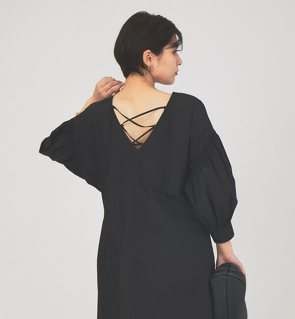 Rouge vif「2WAY袖プリーツワンピース」|ワンピース|