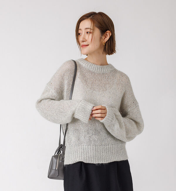 Rouge vif「ラメ&times;モヘア ニットプルオーバー」|ニット・セーター|