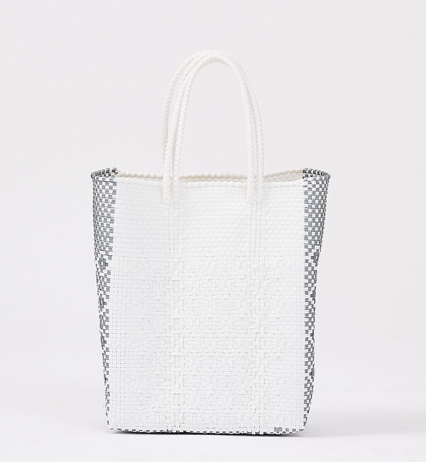 Rouge vif「【MOON BIRD/ムーンバード】手編みのメルカドバッグM/縦長/ギフト【WE」|トートバッグ|