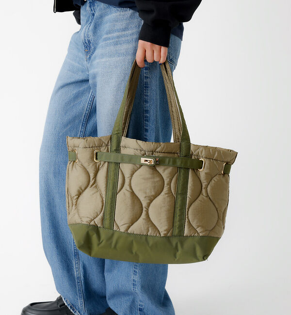 Rouge vif「【TRIFFER/トリファー】キルティングトートバッグ/キルティング/トート/大」|トートバッグ|カーキ
