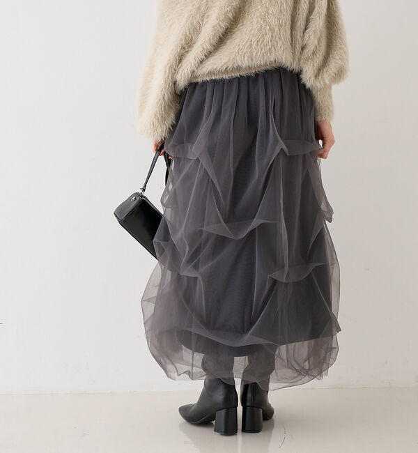 Rouge vif「【一部店舗限定】チュールフォルムスカート」|スカート|